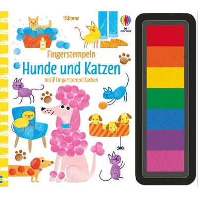 Fingerstempeln: Hunde und Katzen, Gebundene Ausgabe von , Usborne, 978-1-03-570117-9