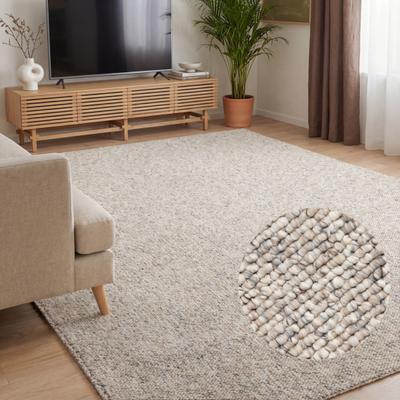 Teppich ELLE DECORATION "Rocco", beige (creme multifarben), B:240cm H:10mm L:340cm, Polypropylen, Teppiche, Teppich, Läufer, waschbar, Wohnzimmer, Esszimmer, Woll-Optik