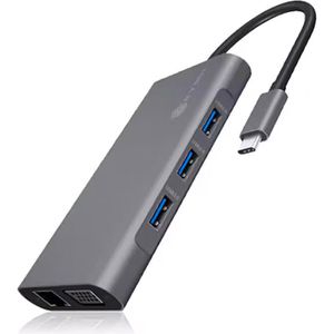 ICY-BOX Dockingstation IB-DK4040-CPD, USB-C 3.0, 100 Watt, HDMI, VGA, LAN, USB-C 3.0