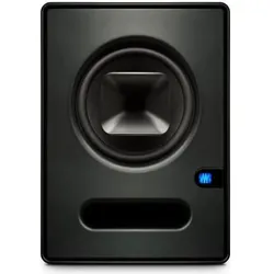 PreSonus Sceptre S8 1 Paar Studio-Monitorbox mit Boxenständer Walnuss (Aktiv, Paar, 1x 180 W), Monitor Lautsprecher, Schwarz