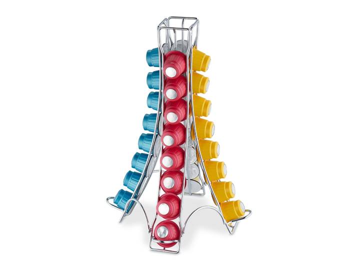 Nespresso Kapselhalter für 32 Kapseln Silber