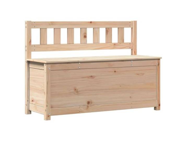 Xhnifbn Sitzbank mit Stauraum 110x41x76,5 cm Truhenbank Massivholz Kiefer Rustikale Holzbank mit integrierter Kiste für Spielzeug oder Kissen, ideal für Flur, Schlafzimmer und Essbereich.