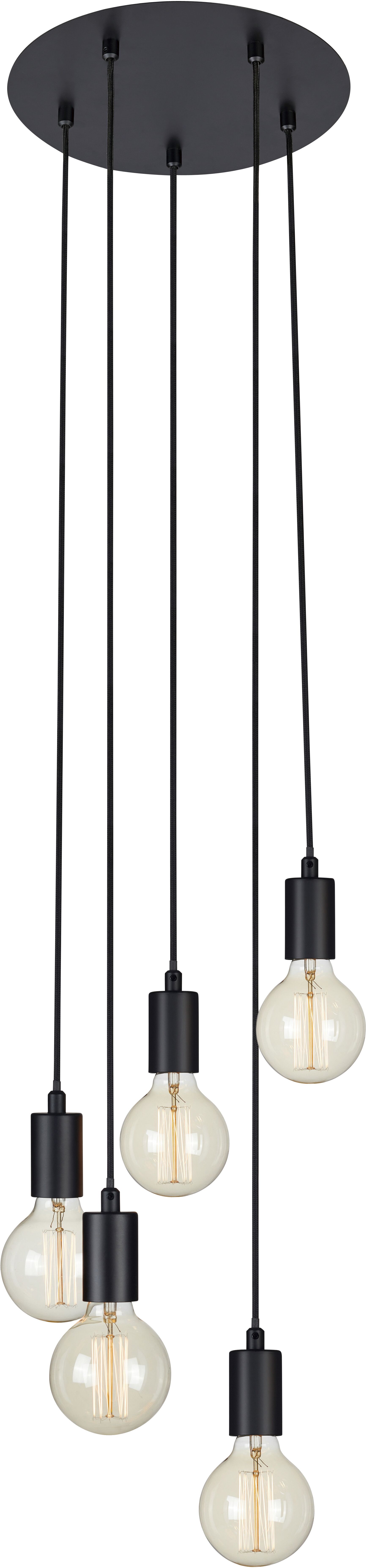 Marksjold Sky 5-lichts hanglamp zwart