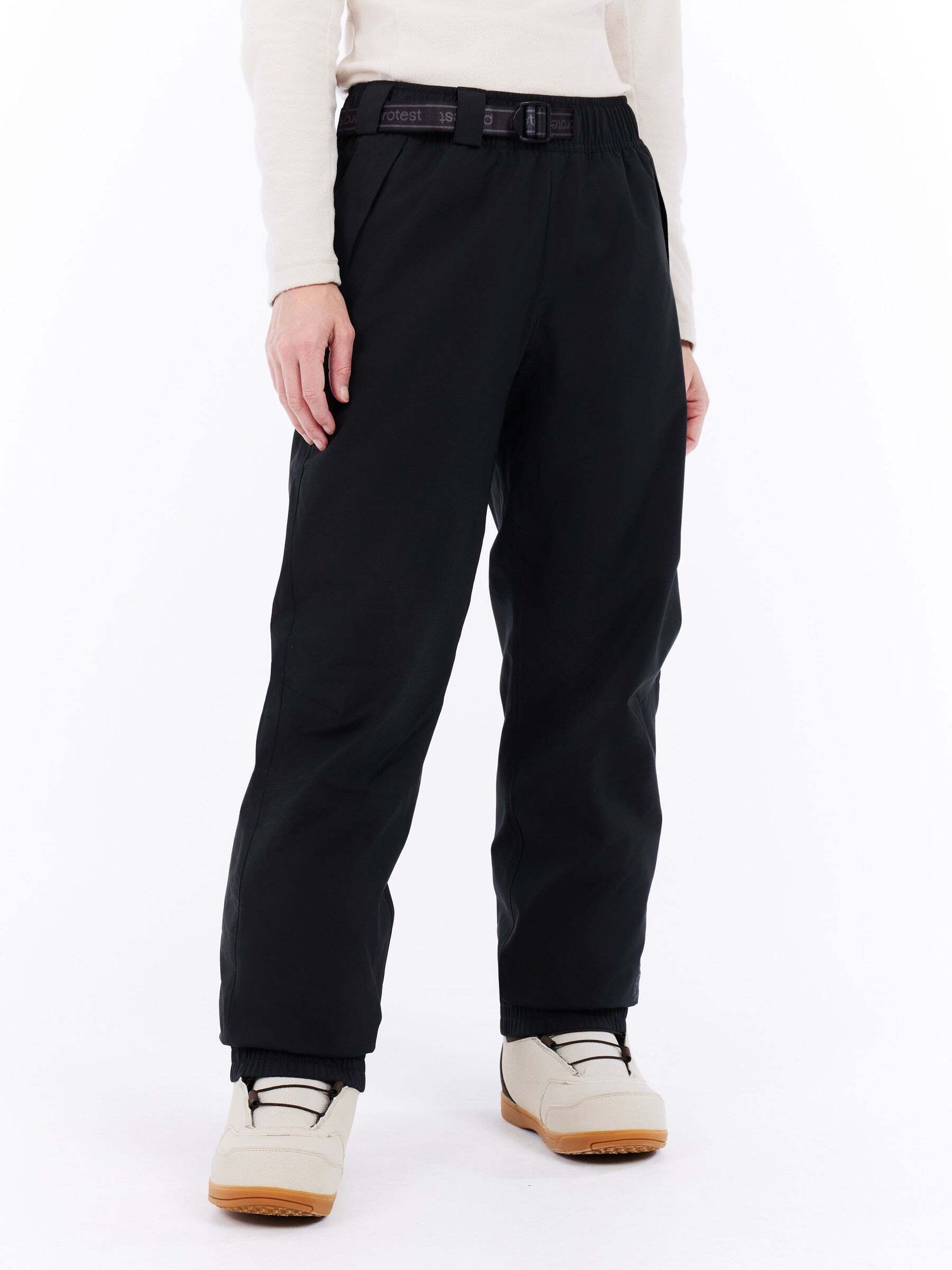 Schneehose PROTEST "Skihose PRTSami" Gr. L, schwarz (true schwarz), Hosen, Damen, L, EURO, Obermaterial: 100% Polyester PES., Schneehose true schwarz L, EURO
