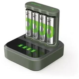 GP B441U 4-Port USB-Akku-Ladegerät inkl. Akkus