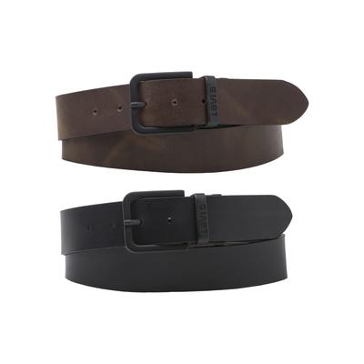 Ledergürtel LEVI'S "CORE METAL WENDEGÜRTEL", Damen, Gr. 105, braun (schwarz, braun), Leder, unifarben, Gürtel Ledergürtel, Reversible Core Metal Belt