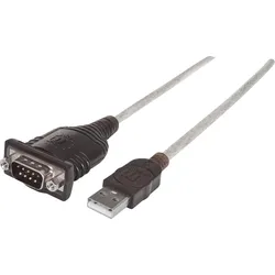MANHATTAN 151849 - USB-A Konverter, 1x RS232, 9-Pol, PL-2303, 1,8 m