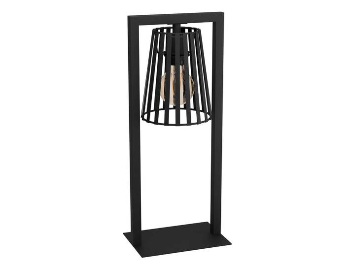Eglo Tischleuchte, Schwarz, Metall, länglich, 53.5 cm, Kippschalter, Lampen & Leuchten, Innenbeleuchtung, Tischlampen, Tischlampen