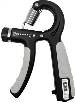 Healfit Counter Hand Grip Trainer With Counter, Adjustable Hand Grip Strengthener, Forearm And Hand Exerciser For Muscle Strength light Blue