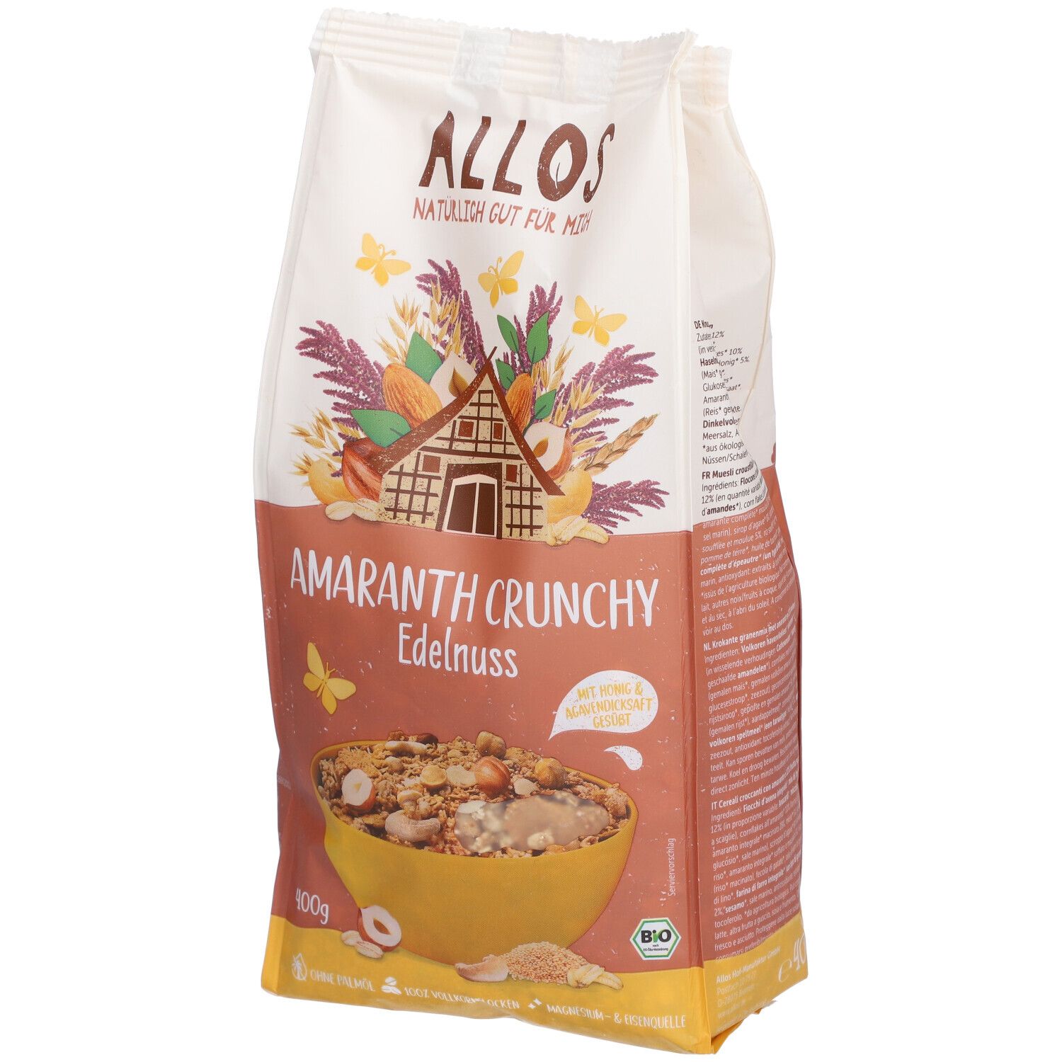 Allos Bio Amaranth Crunchy, Nuss 400 g Müsli