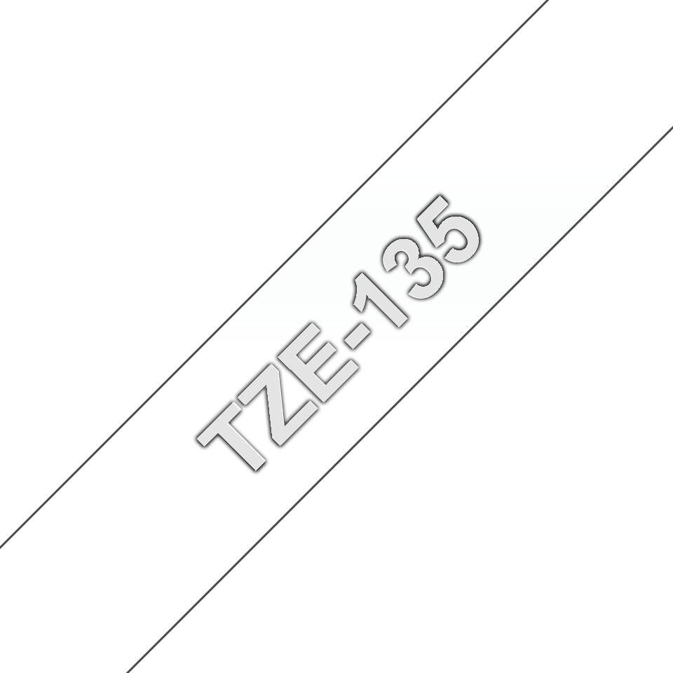 Brother TZE-135 labelbandcassette, wit, 12 mm
