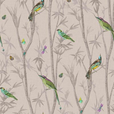 NEXT Chinoiserie Bird Trail Natural Wallpaper