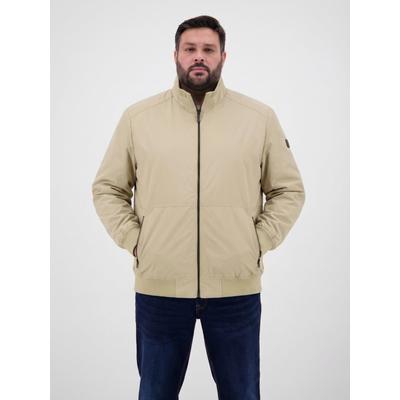 Blouson LERROS "Blouson leicht gefüttert in GROSSEN GRÖSSEN", Herren, Gr. 4XL, beige (kitt), 100% Polyester, Jacken Blouson, Herren Blouson in Übergröße, Wasser- und windabweisend, Atmungsaktiv