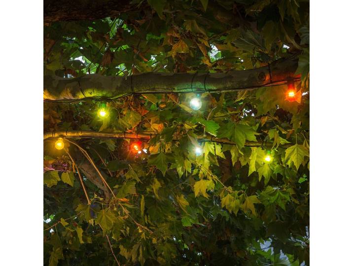 Konstsmide Christmas LED-Lichterkette Biergarten Erweiterung, bunt Biergarten, dimmbar, Multicolour, Kunststoff