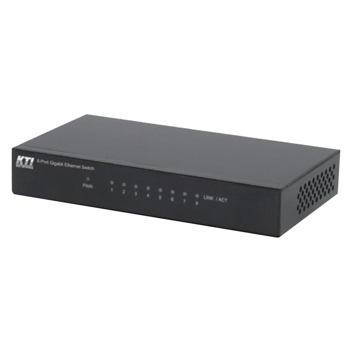 KTI Networks 8 x 10/100/1000 Mbps port unmanaged Gigabit swith KGS-SOHO 8 SWITCH (8 Ports) (KGS-SOHO-8)