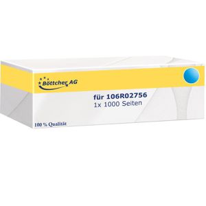 kompatibel für Xerox 106R02756 1000 Seiten cyan