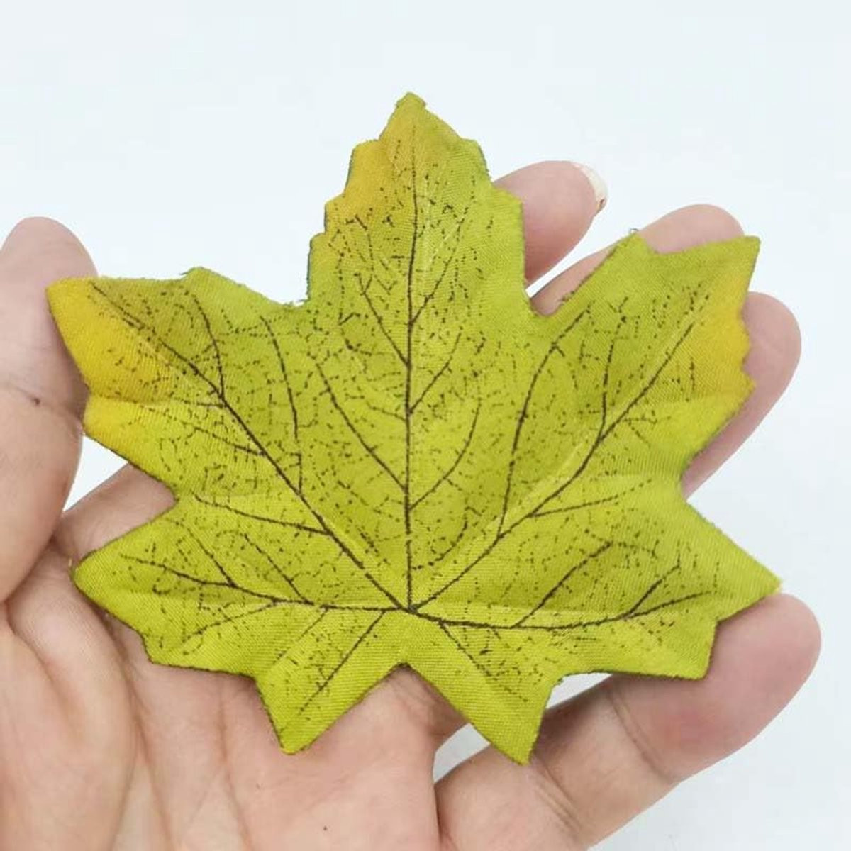 100 stuks kunstmatige herfstbladeren voor herfstdecoratie en Halloween, 10 x 10 cm