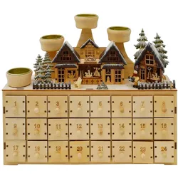 HTI-Living Adventsleuchter mit Adventskalender zum Befüllen (24 Türchen)