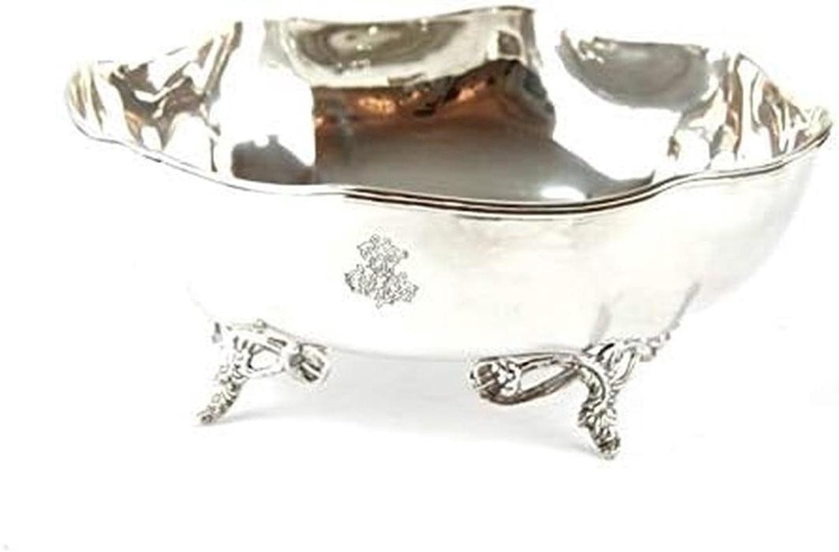 Decoratieve Schaal Zilver - Handgemaakte Sierfruitmand voor Keuken Decoratie - 1.5 Liter