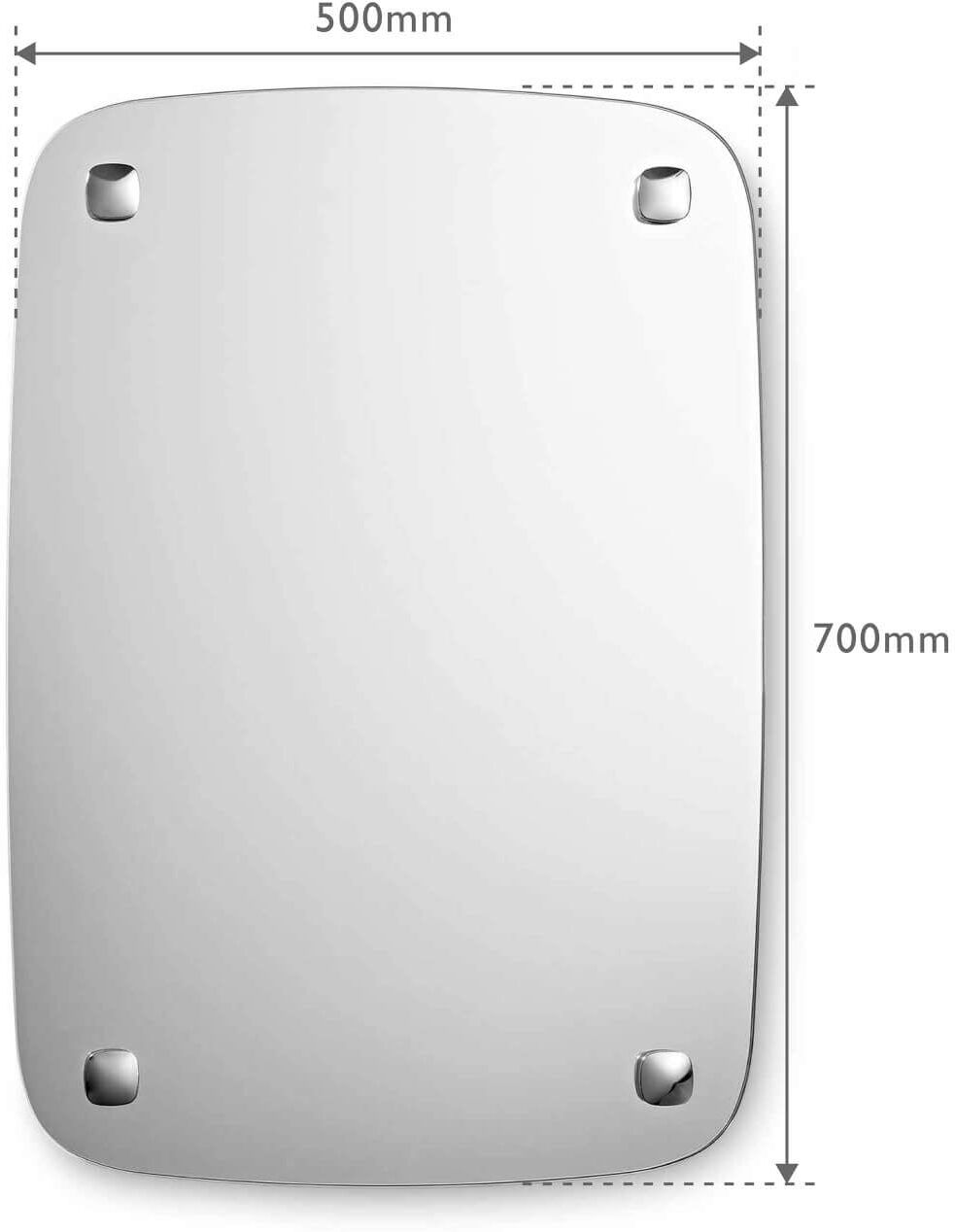 Robert Welch Burford 18 10 Stainless Steel Bathroom Wall Mirror