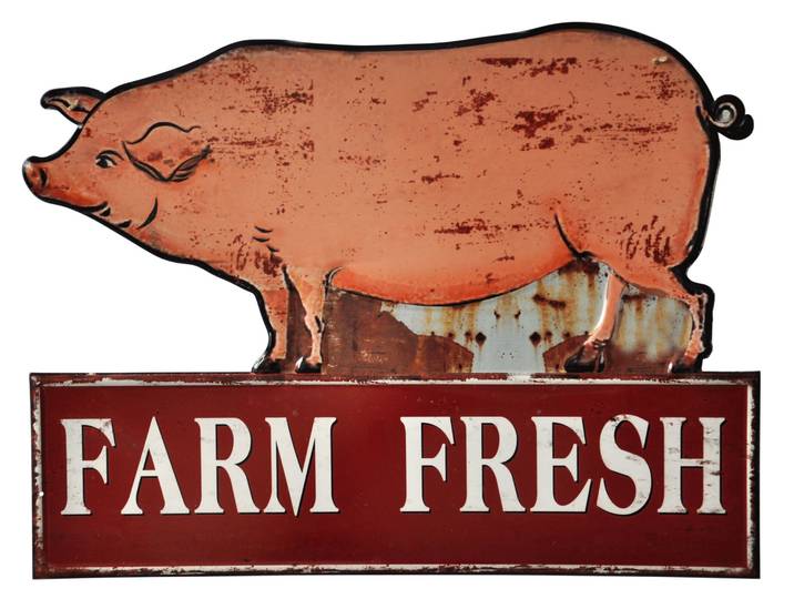 Plaque mural ''Farm Fresh