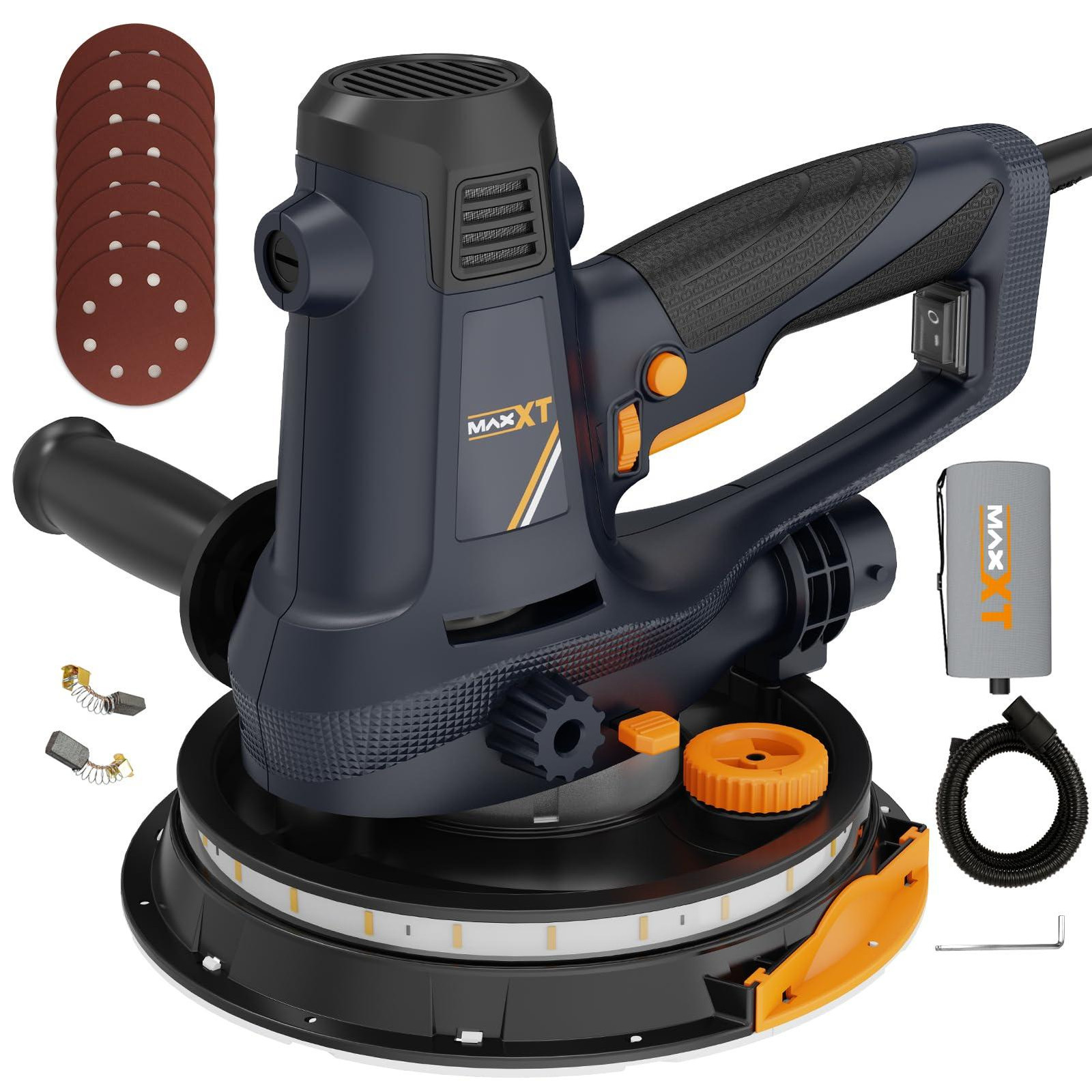 MAXXT handgeschuurmachine voor gipsplaten, 810W elektrische schuurmachine voor muren