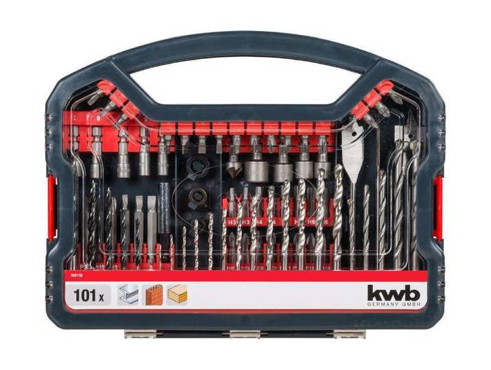 Bohrer- und Bit-Set KWB, silber, Bohrer, Bohrer- und Bit-Set