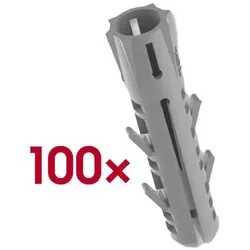 TOX Spreizdübel »BARRACUDA« 100 Stück grau