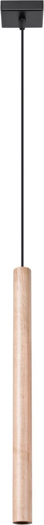 Lumilo Lampa Mossa 1 G9 Hanglamp met houten design