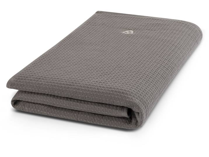 Duschtuch ROSS Waffelpique , grau (flanell), B:70cm L:140cm, Frottier, Baumwolle, Handtücher, Duschtuch, 100% Baumwolle