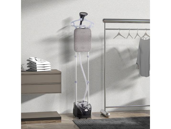 HOMCOM Défroisseur Vertical 1950W 2L Réservoir Noir