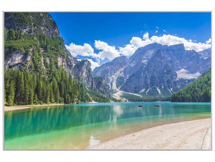 Bild mit Rahmen Alpenfluss image LAND