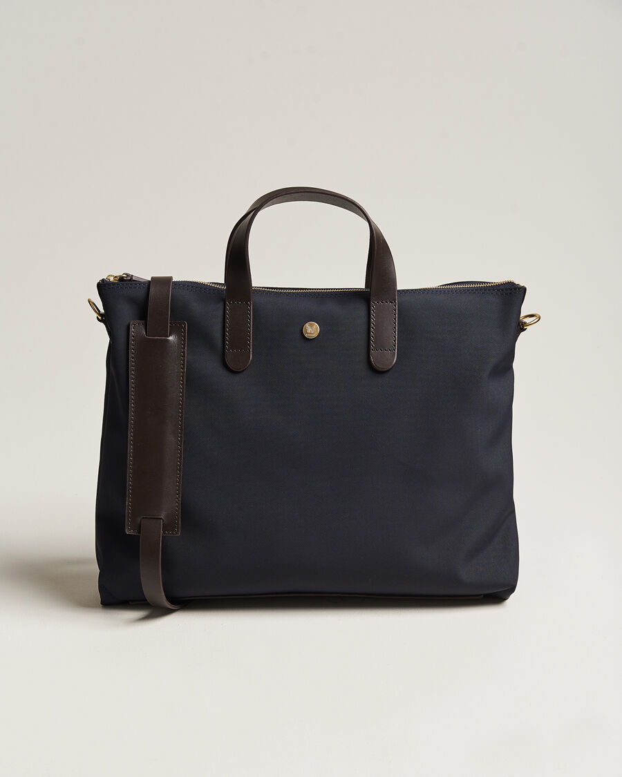 Mismo M/S Canvas Slim Brief Navy/Dark Brown men One size Blå
