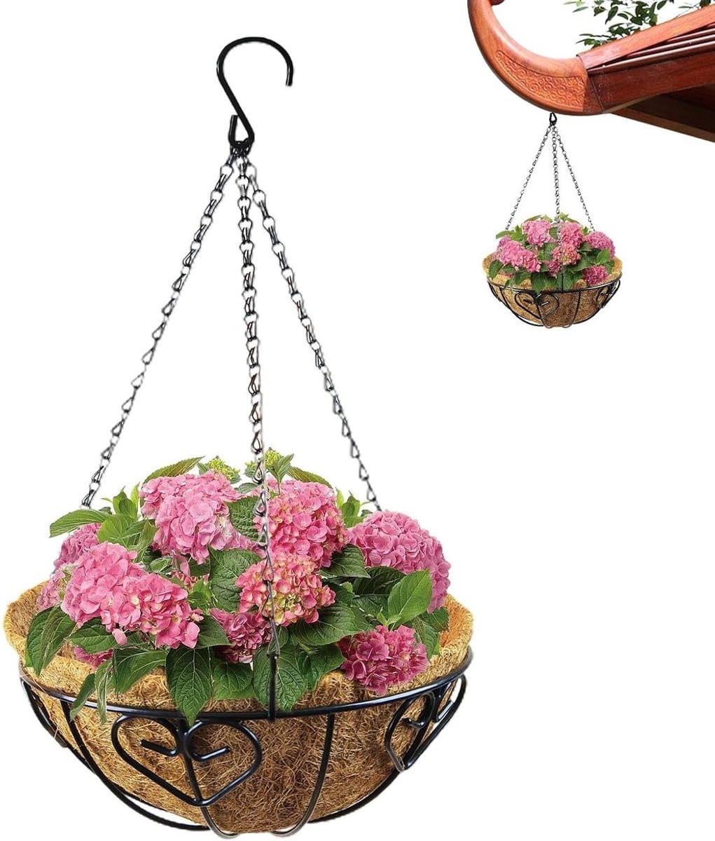 Multicolor Roestbestendige Hangende Plantenmand voor Buiten - Diameter: 30,5 cm