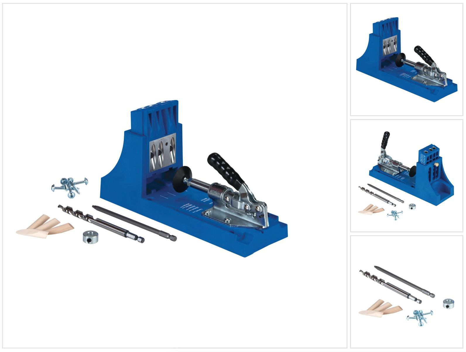 Kreg K4 Jig Starterset Verbindingssysteem voor hout met boorsjabloon, trapboor, bit, schroeven en pluggen