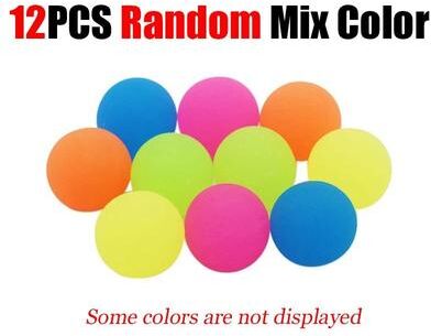 Uplift Essentials High Bounce Interactive Pet Play Balls Ultra Elastic Chasing Game Set 12 Pack