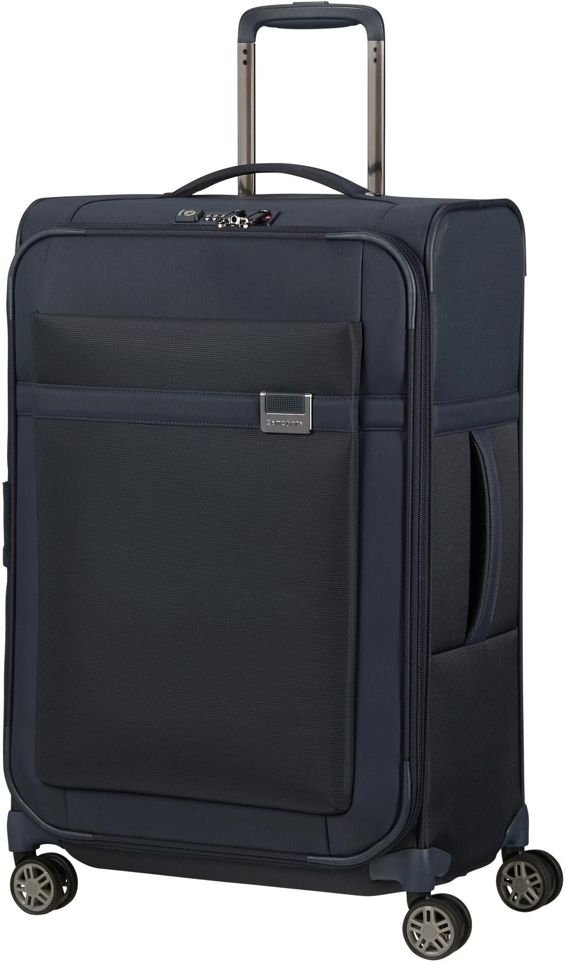 Koffer SAMSONITE "Airea Spinner", Damen, Gr. B/H/T: 26cm x 67cm x 43cm, blau (dunkelblau), Nylon, Koffer Koffer dunkelblau B/H/T: 26cm x 67cm x 43cm