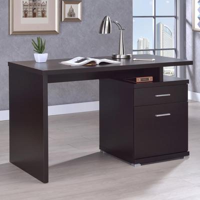 GDFStudio - Lucas Contemporary 2-Drawer Reversible Office Desk with Spacious Workspace and Practical Storage