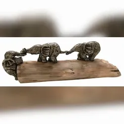 Moritz Skultur Elefanten Familie | Zusammenhalt | Deko Figur Elefant | Symbol für Teamgeist | als Dekoration Für zu Hause | Schreibtisch | Büro