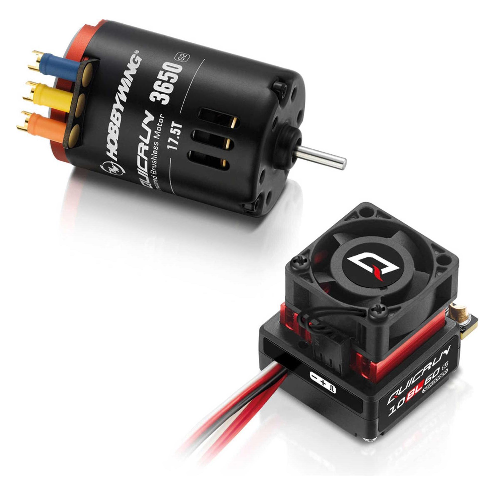 Hobbywing QuicRun Combo 10BL60 3650 17.5T G2 Sensored (HW30803202)