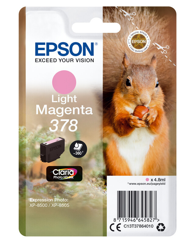 Epson Squirrel Claria Foto HD inkt cartridge licht magenta 378