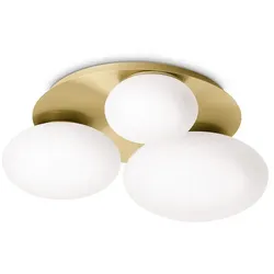 Ideal Lux Deckenleuchte NINFEA PL3, 3xGX53, Messing IDEA-293660