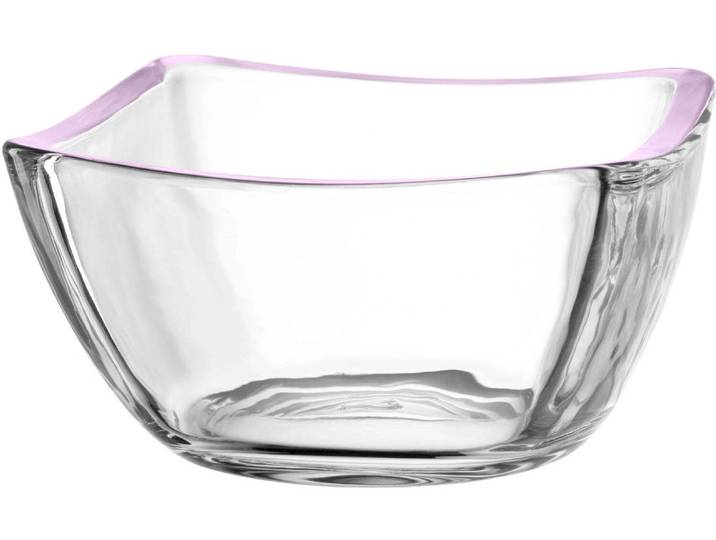 Schale LEONARDO Piazza 12 cm, 4 Stück , lila, B:12,2cm H:6,5cm T:12,2cm Ø:12cm, Glas, Schüsseln, Schale