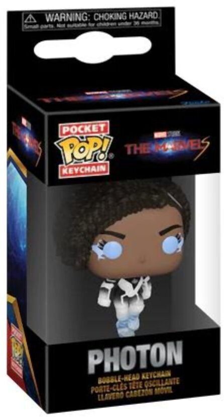 Funko Pocket Pop!: The Marvels - Photon Bobble-Head Vinyl Figure Keychain