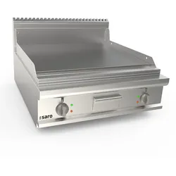 SARO Elektrogriddleplatte 800mm breit Tisch glatt Model