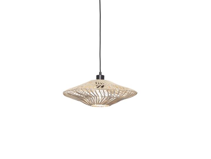 GOOD&MOJO Hängelampe Zanzibar flach 40x12 Weiß