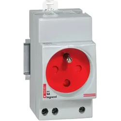Legrand 004282 Verteiler Steckdose franz. Standard 2-polig+E mit Codierung 2,5TE