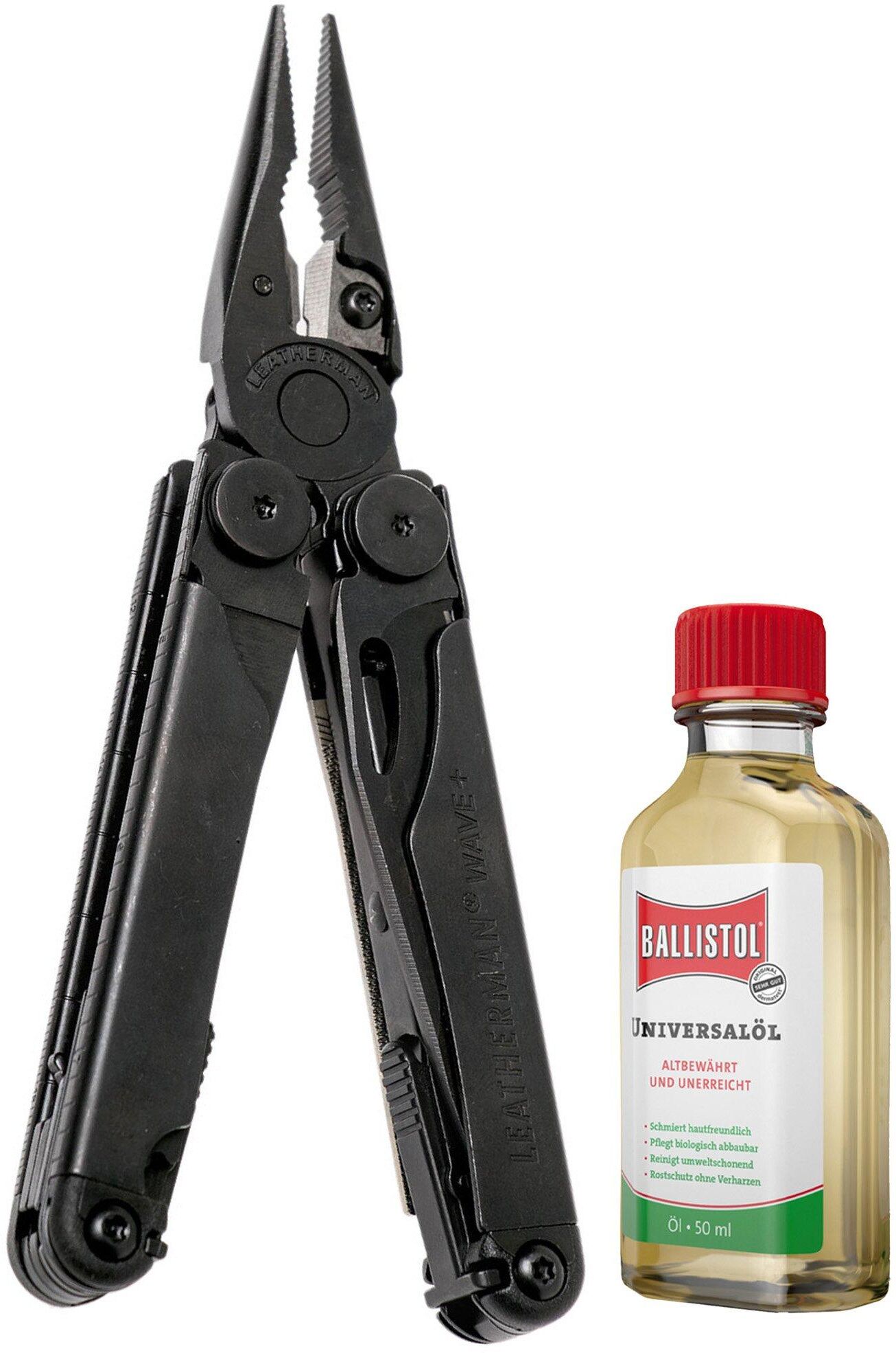 Leatherman Wave Plus Black con olio per la manutenzione Ballistol GRATIS