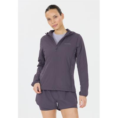 Laufjacke ENDURANCE "Krose", Damen, Gr. 36, lila (lila, grau), 100% Polyamid, unifarben, normal, ohne Ausschnitt, Jacken, mit wasserabweisender BionicFinish-Beschichtung