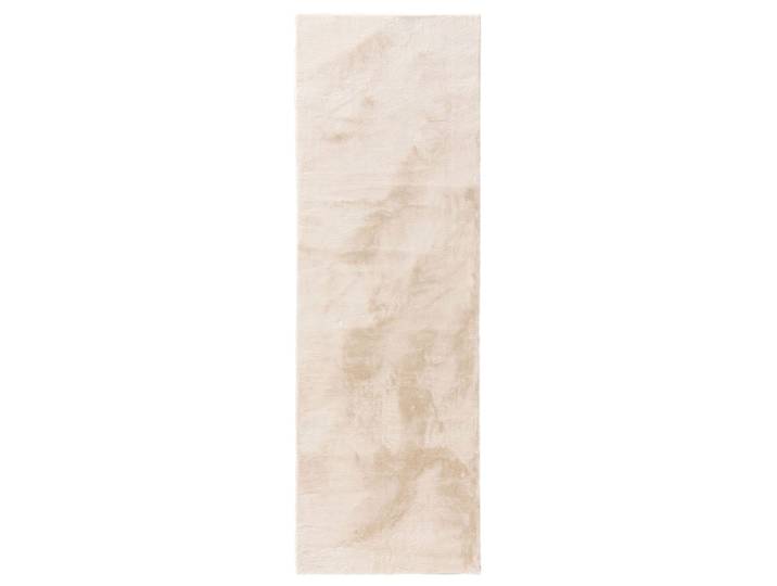 Tapis fausse fourrure beige 80x250